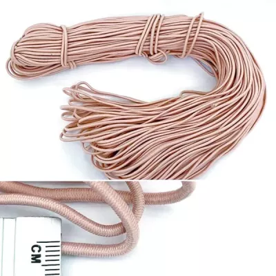 Канат -резинка, пудра, 75 м