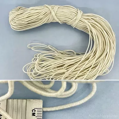 Канат -резинка, молочная, 100 м