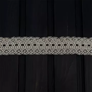 Кружево кроше натуральное, 3 см