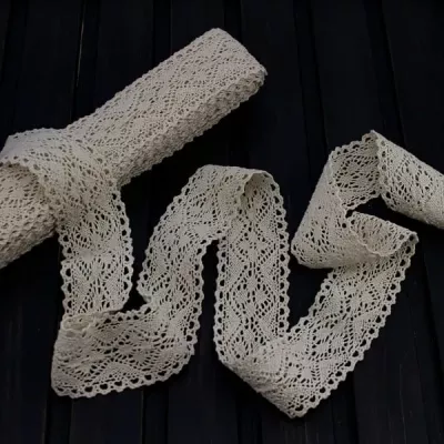 Кружево кроше натуральное, 4.5 см