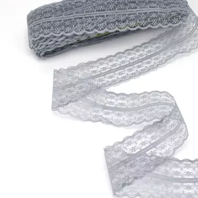 мереживо павутинка 4 см, сіре