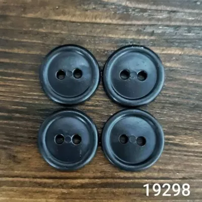 Гудзик литий чорний, 20 мм