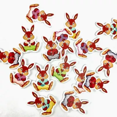 Дерев'яний декор заєць 25х30