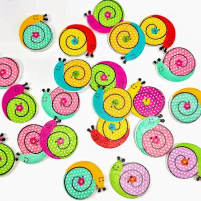 Деревянный декор-улитка 25х25 мм