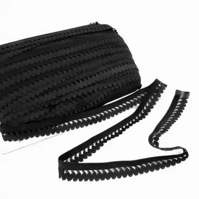 Резинка бельевая ажурная 18 мм. чёрная