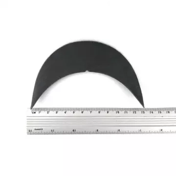 Козирок чорний, 3.5х12.8 см