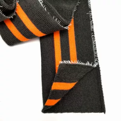 Резинка манжетная довяз, хаки + 2 оранжевых полоски