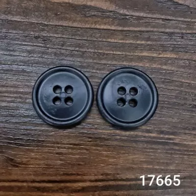 Гудзик литий чорний, 20 мм