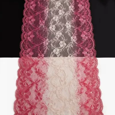 Кружево Италия меланж малиновое, 17 см