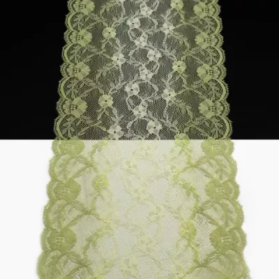 Кружево Италия арт.108 меланж фисташков, шир 17 см, боб 10 м