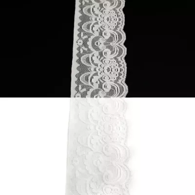 Кружево Италия белое, 7 см