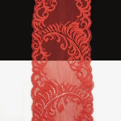 Кружево Италия арт.163 темн-коралловое, шир 14 см, боб 10 м