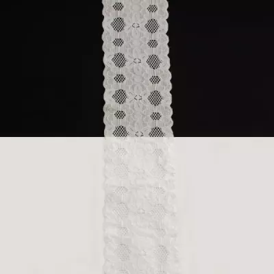 Кружево Италия белое, 6 см
