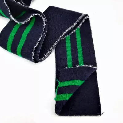 резинка довяз ластик, синяя с зеленой полоской