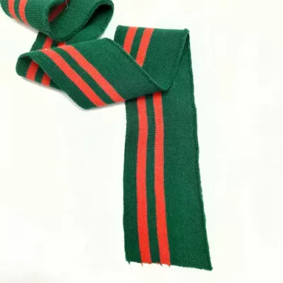 резинка довяз ластик, зеленая с красной полоской