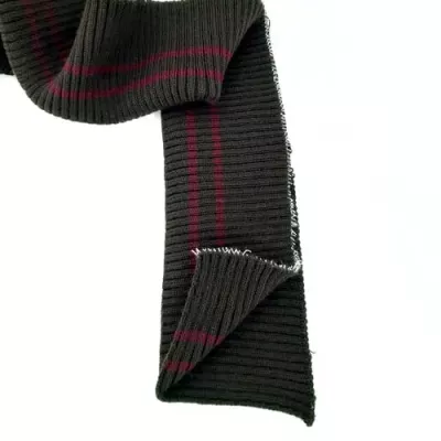 Резинка довяз,кофе+ 2 бордовые полоски