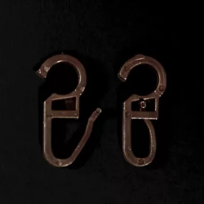 Крючок для штор тёмно-коричневый