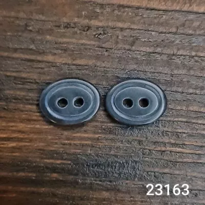 Ґудзик сорочковий чорний, 11.5 мм