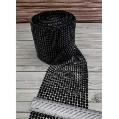 Стрічка чорні куби, 12 см