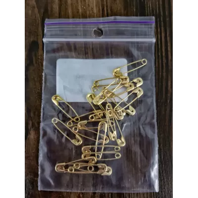 Булавка английская, 20 мм золото