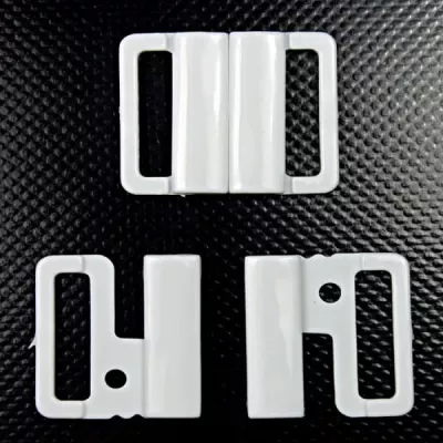 Застібка для купальника біла, 2 см