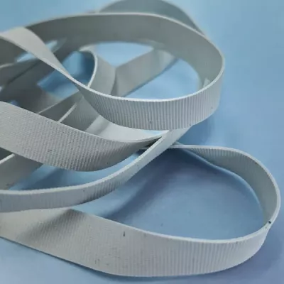 Гумка для купальника біла, 8 мм