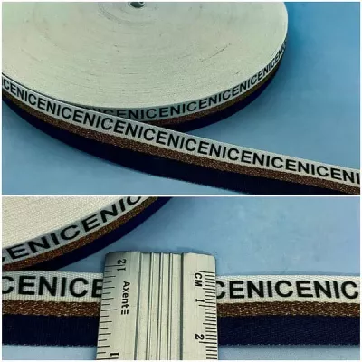 Стропа ремінна синя+біла, 2 см