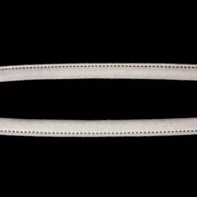 стрічка тунельна, біла натуральна, 10 мм