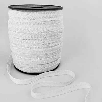 Тесьма х/б (кіперна) біла, 10мм