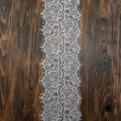 мереживо Zira шантильї біле, 11 см