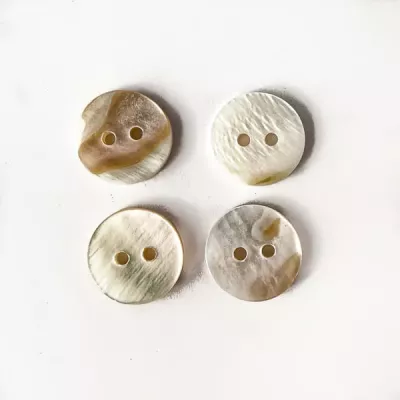 гудзик черепашка біла №20