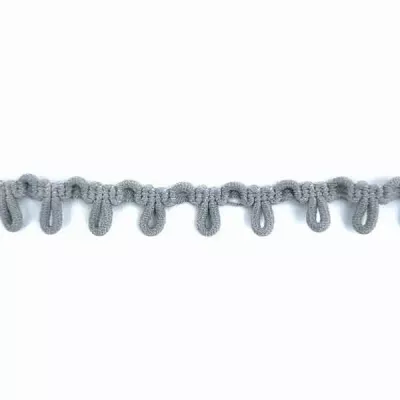 тесьма с петельками, серая