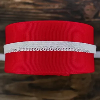 Резинка ажурная бельевая белая, 10 мм