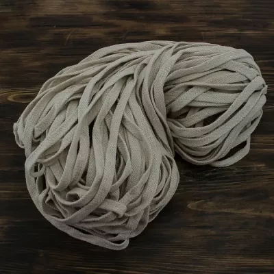 канат х/б FB плоский 10 мм, сырьевой, боб 100 м