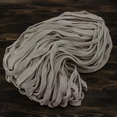 канат х/б FB плоский 15 мм, сировинний, біб 100 м