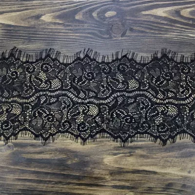 кружево Zira шантильи, черное 11 см