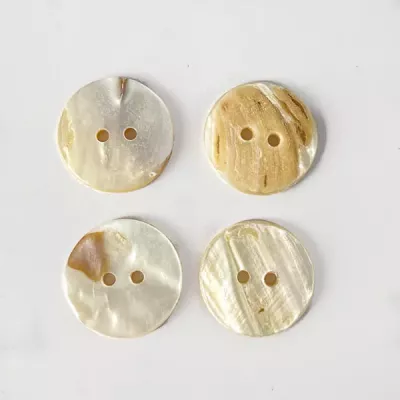 гудзик черепашка біла №32