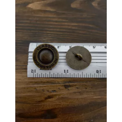 пуговица F L32/ножка, метал антик, Newfashion classic, антимагнит, уп.50 шт