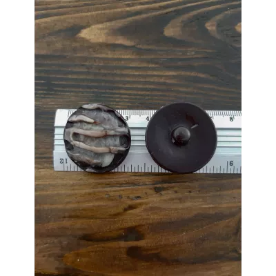 гудзик F L50/ніжка, коричневий мультиколор, уп.50 шт