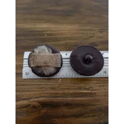 гудзик F L52/ніжка, коричневий мультиколор, уп.50 шт