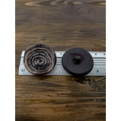 гудзик F L54/ніжка, коричневий мультиколор, уп.50 шт