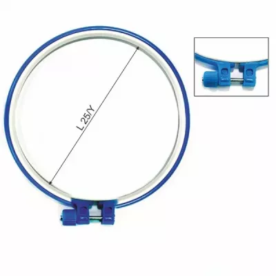 Пяльцы пластмассовые ассорти, 25 см