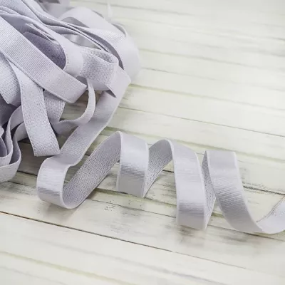 гумка для бретель 1,5 см (боб 25м) -біла ^