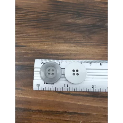 пуговица F L32/4 уд, серая Sedefli, уп.500 шт