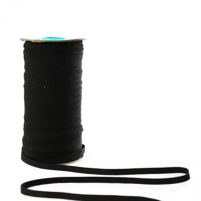 Резинка білизняна чорна, 7 мм