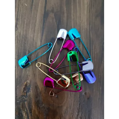 булавка для постельного белья , 4 см металлиз,10 шт