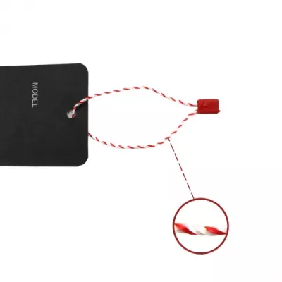 Мини-пломба красно-белая 