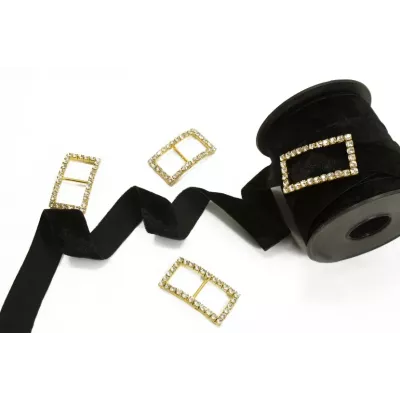 Украшение пряжка прямоугольная, 1,5 см