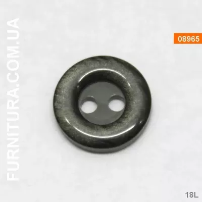 Пуговица рубашечная №1 (2 удара, Турция) (18L)