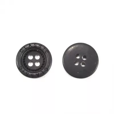Гудзик чорний, 18 мм